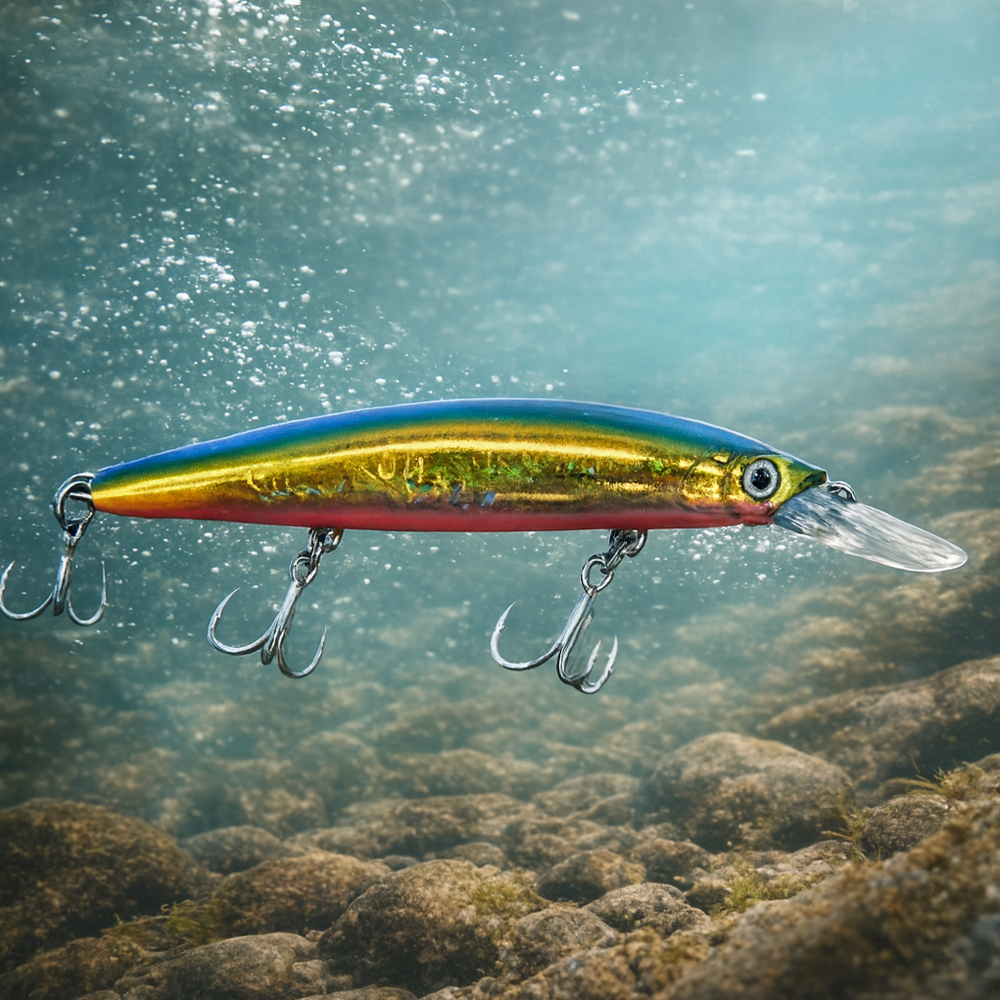 Jerkbait Swallow blauw/geel/rood 13cm/38gr - Afbeelding 2