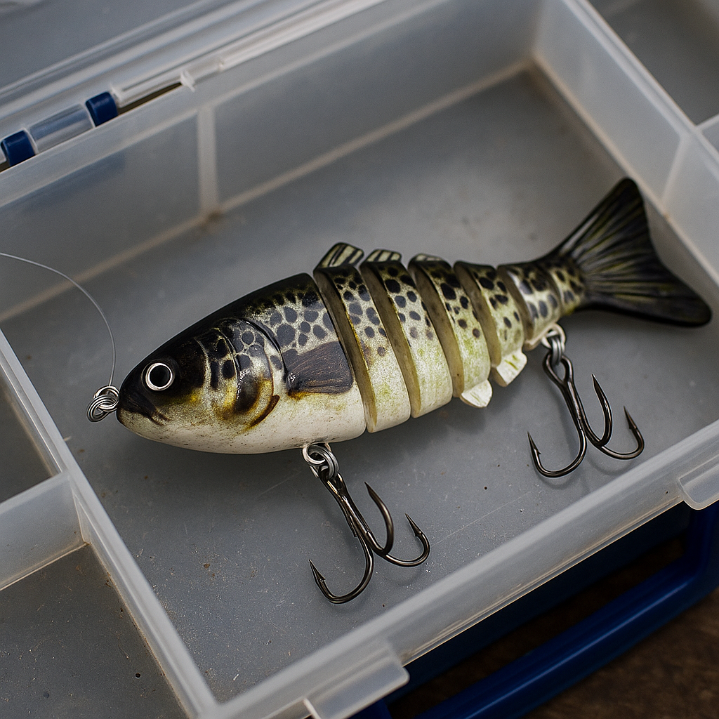 Premier Pro swimbait zwart/wit/groen - Afbeelding 3